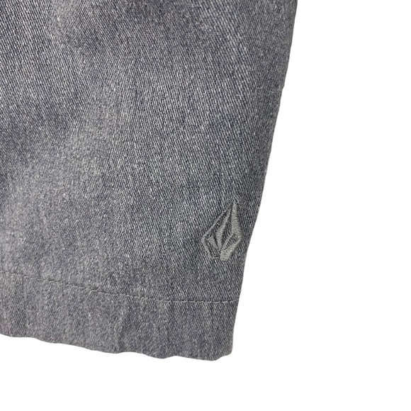 VOLCOM Mens Chino Shorts True To This Size 28 Gray Pockets Cotton Blend - Picture 4 of 7